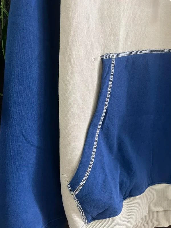 NFL Indianapolis Colts Oversized Hoodie Vintage 2000s Blue White Streetwear Rare – photo 6